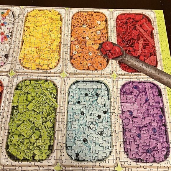 LEGO Ice Cream Dream 1000pc Jigsaw Puzzle 25in x 20in Complete - Picture 3 of 9
